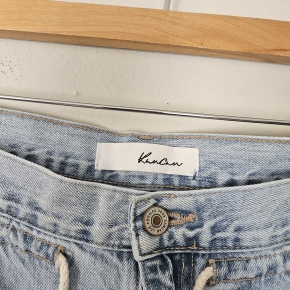 Kancan Light Blue Daliah High Waist Tie Jeans Slouchy Size 31/15 - Picture 4 of 7